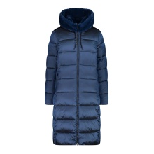 CMP Winter Coat Fix Hood (Shiny Effect, Warm) Ink Blue Women